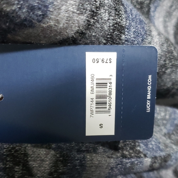 Lucky Brand Camouflage Hooded Cardigan Blue Gray Size S - Picture 4 of 9